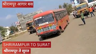 Shrirampur to Surat Bus