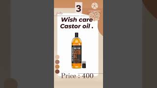 5 best Castor oil for hair \u0026 skin with price 2023 #castoroil #vairal #youtubeshorts #indai#skinoil .