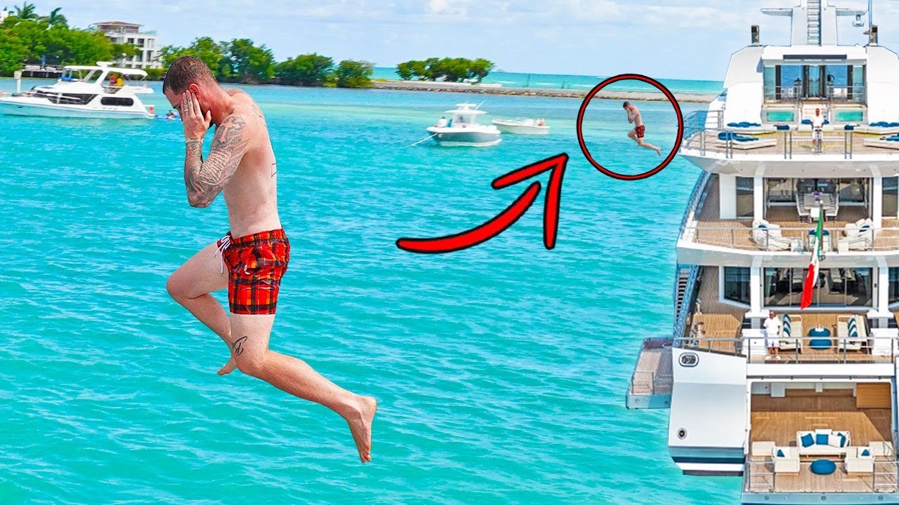 JUMPING OFF A HUGE BOAT In The MIDDLE Of The OCEAN | FamousTubeFamily ...