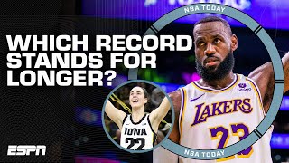 Caitlin Clark or LeBron James: Which scoring record will last longer? | NBA Today