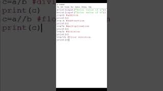 Arithmetic program in python #python #pythonprogramming #python3 #basic #arithmetic