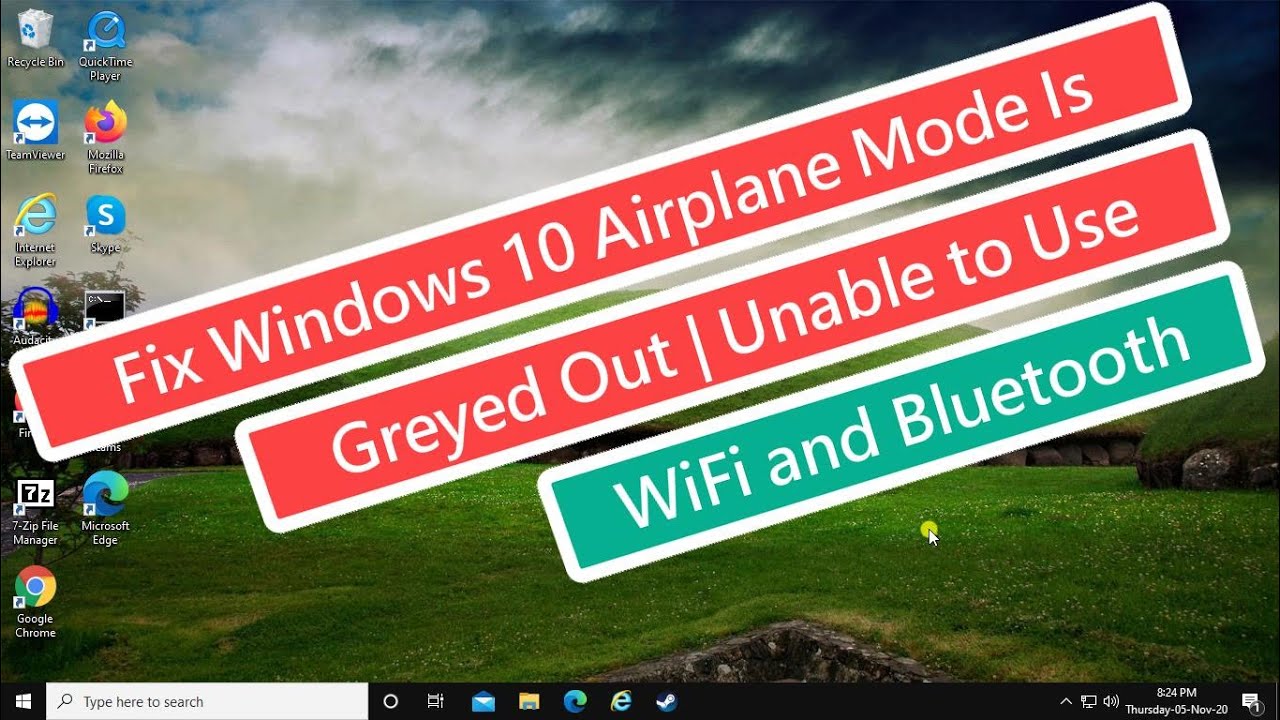 Fix Windows 10 Airplane Mode Is Greyed Out | Unable To Use WiFi And ...