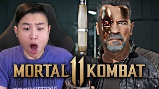 Mortal Kombat 11 - Terminator T-800 Gameplay Trailer!! [REACTION]