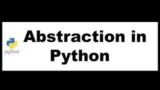Python Bangla Tutorials 57: Abstraction in Python
