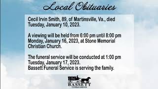 Obits for January 17, 2023