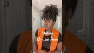 Super quick and easy style for an old wash n go