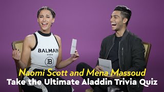 Naomi Scott and Mena Massoud Take the Ultimate Aladdin Trivia Quiz | POPSUGAR Po