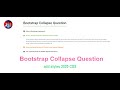 Bootstrap Expand and Collapse FAQ Accordion | Design