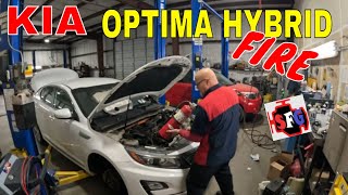 KIA Optima Hybrid Engine Fire