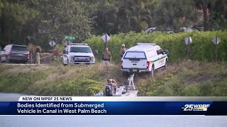 Two young men found dead in submerged vehicle in canal in West Palm Beach