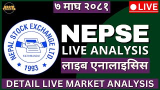 NEPSE Live Analysis | Nepse Live Today | Jan 20.