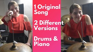 ♪ 1 Original Song - 2 Different Versions - Wir freuen uns! On Drums \u0026 Piano - Enjoy! :-)