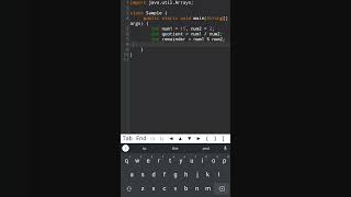 java Program to find quotient and remainder #shorts #shortsfeed #tiktok