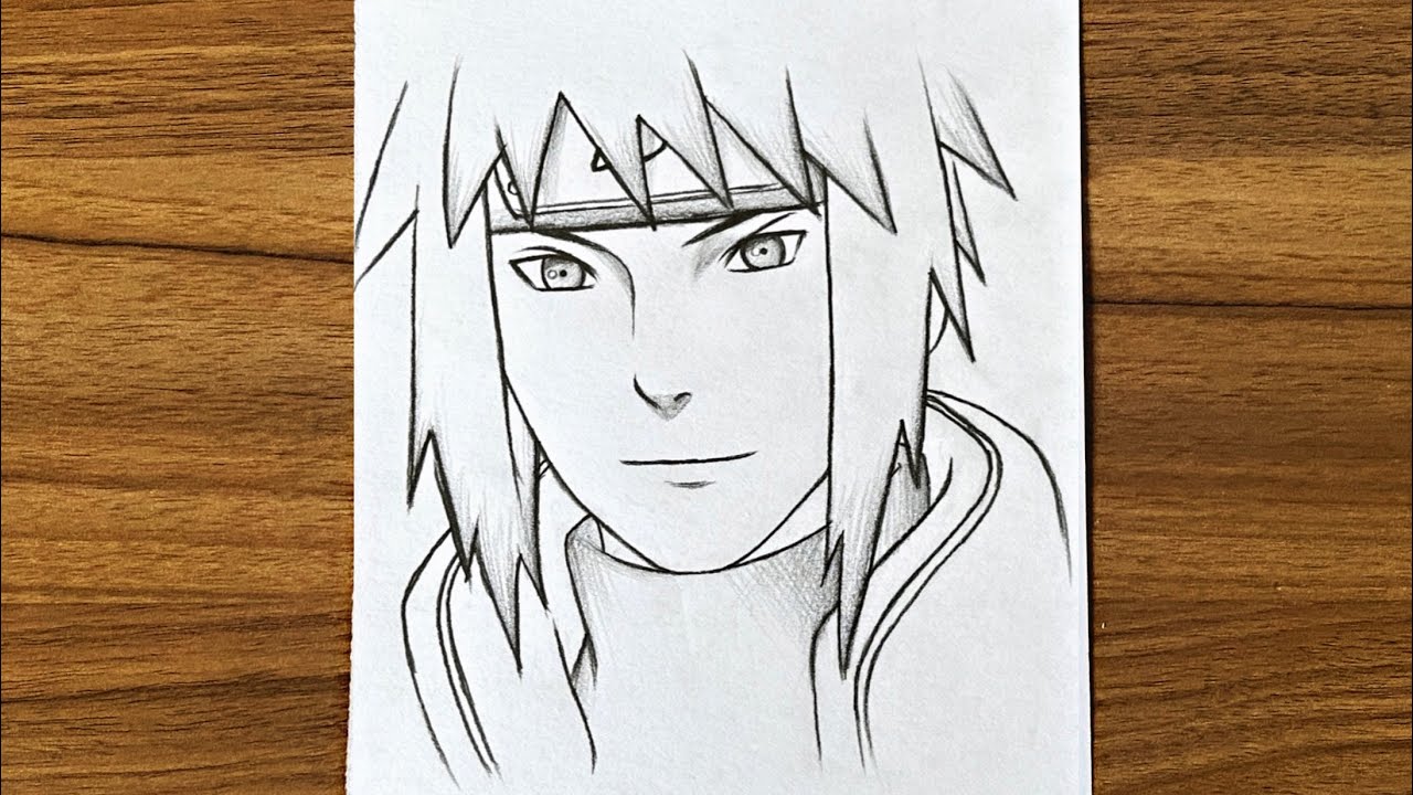 How To Draw Minato Namikaze Step By Step || Easy Anime Drawing || Easy ...