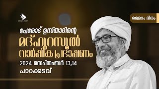 SIRAJUL HUDA I മദ്ഹുറസൂൽ വാർഷിക പ്രഭാഷണംI പേരോട് ഉസ്താദ്‌ I പാറക്കടവ് I രണ്ടാം  I LIVE STREAMING