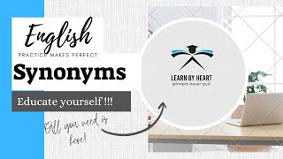 Synonyms | Importance of synonyms | Definition + Uses +Importance +Example | Learn by Heart