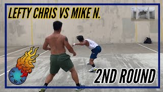 Lefty Chris Vs Mike N. - 2nd Round - 2023 U.S Open 10K Singles Handball Tournament