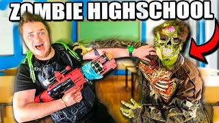 Zombies Vs Box Fort High School (Challenge)