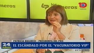 Exclusivo: Patricia Bulrich dice que una alta autoridad de Diputados hizo vacunar a su familia