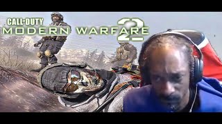 Snoop Dogg Gets Betrayed By Shepherd In MW2 (Snoop Dogg Rage Quit)