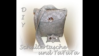 Schultertasche + Taschentüchertasche nähen für Anfänger Tasche nähen