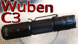 Trail trek review Wuben C3 Tactical LED flashlight Osram P9 18650