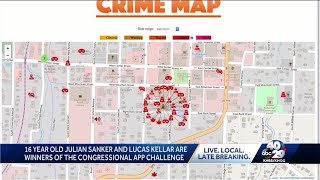 Fayetteville teens design crime map app
