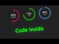 Animated | Circular Progress Bar | Speedometer | Html CSS | Vanilla Javascript | With Code | JS