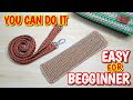 TUTORIAL HOW TO MAKE A VERY EASY CROCHET BAG BASE & CROCHET BAG STRAP FOR BEGINNERS (V1)