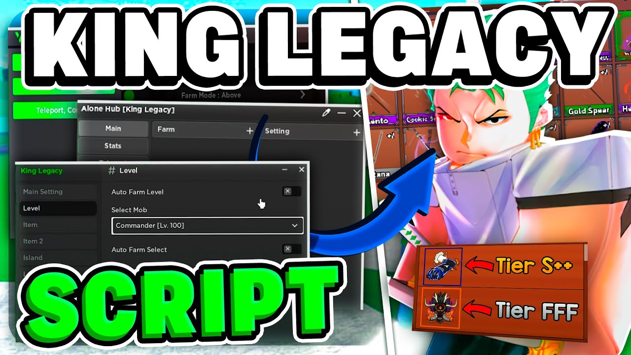 KING LEGACY Script / Hack | AUTO FARM, AUTO KAIDO + AUTO FARM ITENS ...