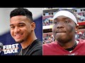 The Redskins should draft Tua Tagovailoa to battle with Dwayne Haskins - Mel Kiper | First Take