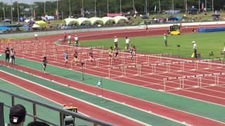 2015東海中学校陸上競技選手権大会 女子100mH予選2組