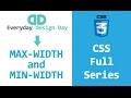 CSS Basics (full series) - MAX-WIDTH and MIN-WIDTH