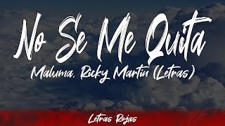 No Se Me Quita - Maluma, Ricky Martin (Letras / Lyrics) #WingLyrics