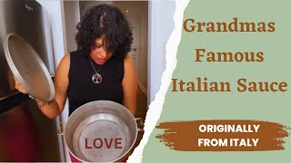 ORIGINAL ITALIAN SAUCE RECIPE: Grandmas Famous Sauce / Sauce From Italy Passed Down Generations