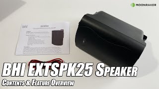 BHI EXTSPK25 Speaker - Contents \u0026 Feature Overview