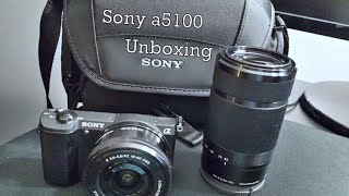 Sony a5100 Unboxing With 55-210mm & 16-50mm Lens