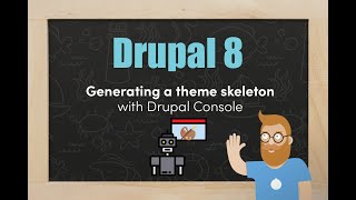 Generate a boilerplate Drupal 8 theme with Drupal console