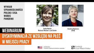 Webinar: Dyskryminacja ze względu na płeć w miejscu pracy w Polsce i w USA