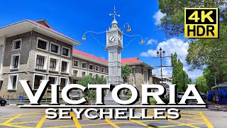 Victoria Seychelles Mahé Island, city center in 4K video HDR 💖 The best Places 👀 Walking Tour 🇸🇨