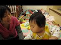 咩咩學阿嬤睡覺打呼 20120403 2142