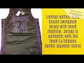 kobe bryant authentic adidas mesh jersey lakers limited edition black u0026 purple