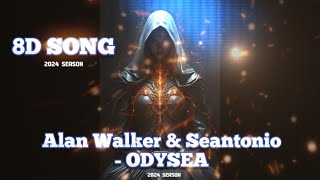 Alan Walker \u0026 Seantonio - ODYSEA      #8D MUSIC headphones#8d #remix #music #cover #dj