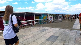 The most popular beach near Tokyo. 湘南海の家ビーチウォーク海水浴場ビーチ2023.8 The height of summer.