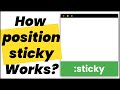 ✅ Position Sticky Explained [ Short Version With Animation ]
