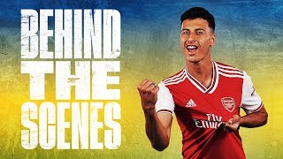 🇧🇷 Gabriel Martinelli's first day at Arsenal | Behind the scenes