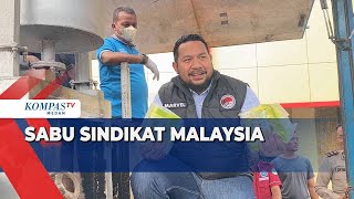 Penampakan 57 Kg Sabu Sitaan dari Sindikat Malaysia yang Dimusnahkan Polres Asahan