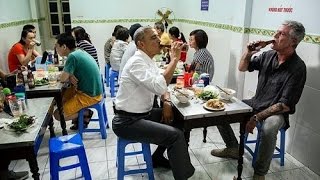 Toàn cảnh Tổng thống Mỹ Barack Obama đi chợ đêm, ăn bún chả Hà Nội - Obama sang Việt Nam