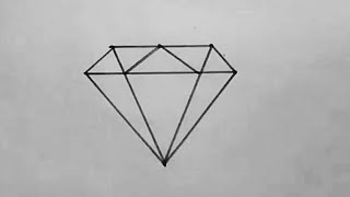 How to draw a diamond. Cute Drawings.