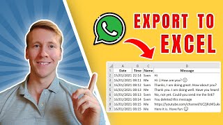 How to Export WhatsApp Chat History to Excel using Python 📲 (fast & easy) | Android only